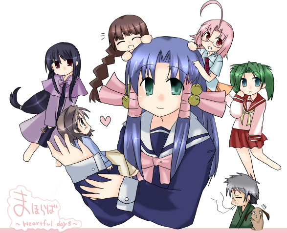 mahoraba, tagme, 00s, everyone, school uniform, serafuku