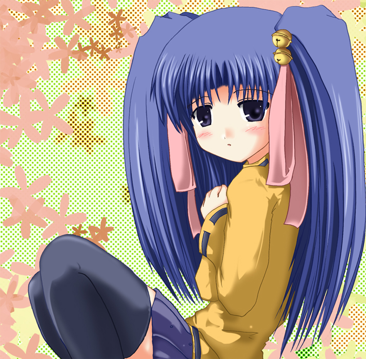 aoba kozue, mahoraba, tagme, 00s, thighhighs