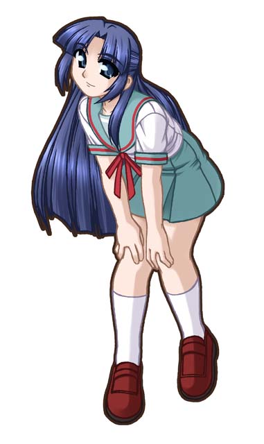 ooba kou, asakura ryoko, suzumiya haruhi no yuuutsu, tagme, 00s, 1girl, female focus, school uniform, serafuku, simple background, solo