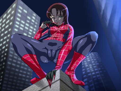 spider-girl, yuuki nao, marvel, my-hime, 00s, cameltoe, green eyes