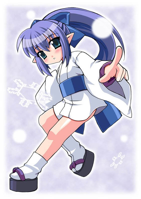 chirorian, tagme, japanese clothes, kimono, pointy ears