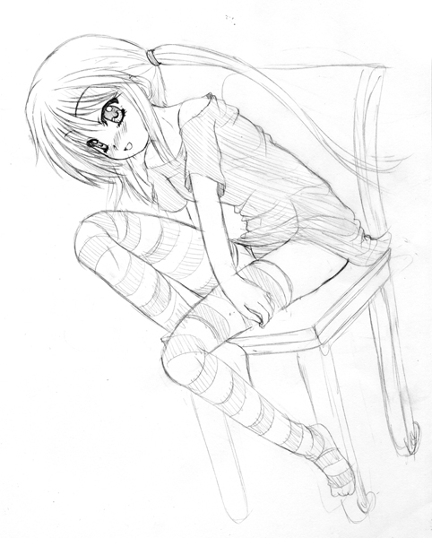 sanzen'in nagi, hayate no gotoku!, tagme, 00s, monochrome, sketch