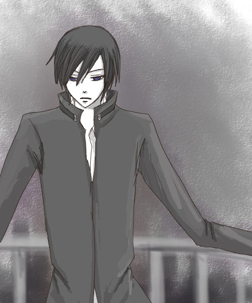 hei (darker than black), darker than black, tagme, 00s, monochrome, sketch