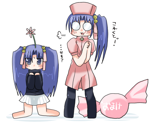 aoba kozue, konno natsume, midorikawa chiyuri, mahoraba, lowres, 00s, nurse, school uniform, serafuku