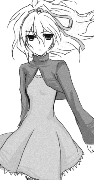 yin (darker than black), darker than black, tagme, 00s, monochrome, sketch