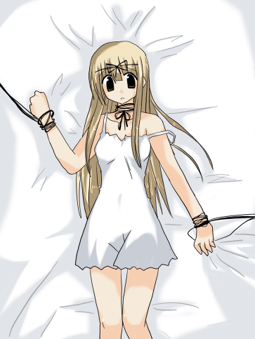 shiratori ryuuko, mahoraba, lowres, 00s, 1boy, bdsm, crossdressing, crossdressing (mtf), dress, male focus, solo, trap
