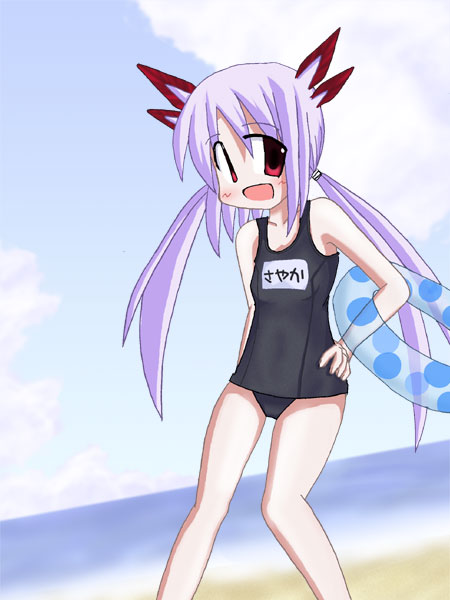 ashibara, tagme, innertube, swim ring, swimsuit