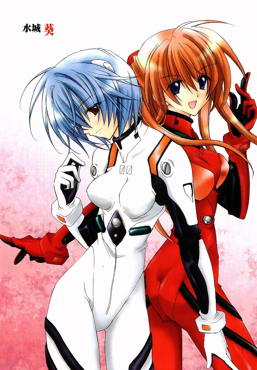 ayanami rei, souryuu asuka langley, neon genesis evangelion, highres, tagme, mecha pilot suit, plugsuit (evangelion)