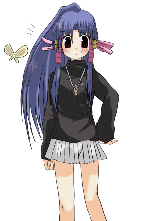 akasaka saki, aoba kozue, mahoraba, lowres, tagme, 00s, school uniform, serafuku