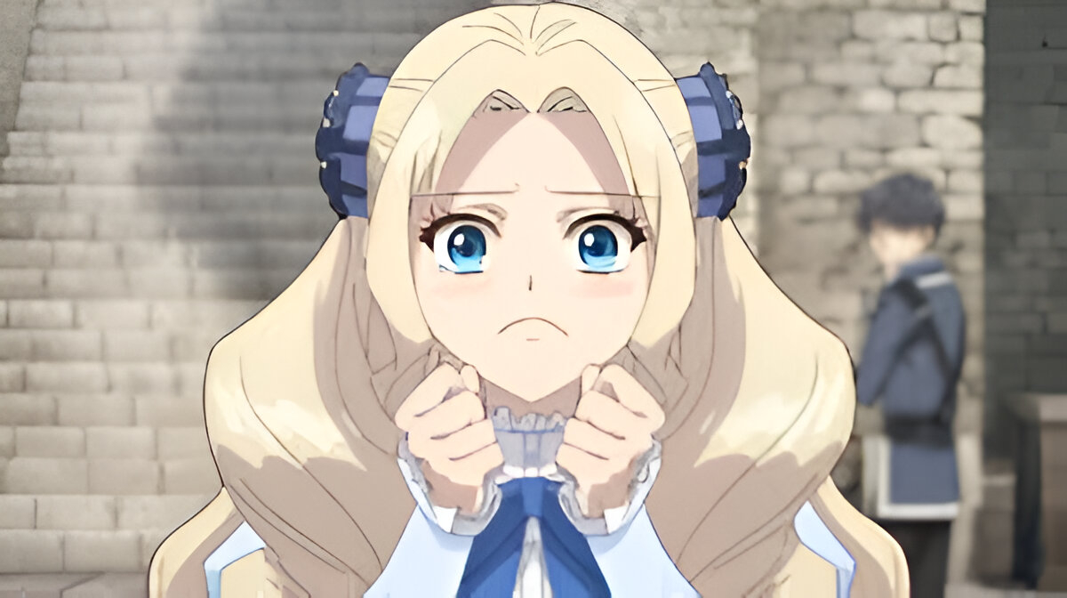 yarinaoshi reijou wa ryuutei heika wo kouryakuchuu, 1girl, hetero, mirando al espectador, ojos abiertos, ojos celestes, pelo largo, sphere (yarinaoshi reijou)