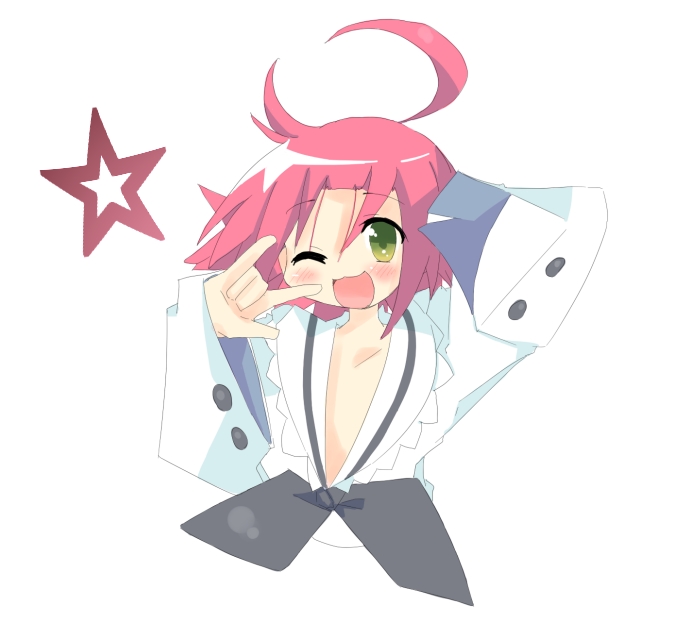 kogami akira, lucky star, tagme, 00s, school uniform, serafuku