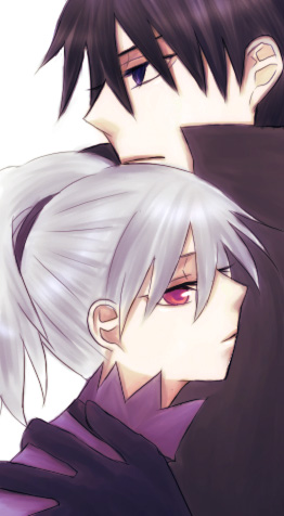 hei (darker than black), yin (darker than black), darker than black, lowres, tagme, 00s, couple, hug