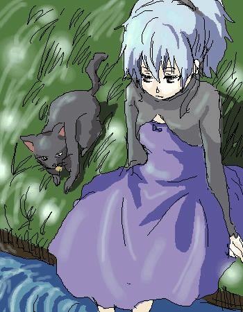mao (darker than black), yin (darker than black), darker than black, lowres, tagme, 00s, black cat, cat