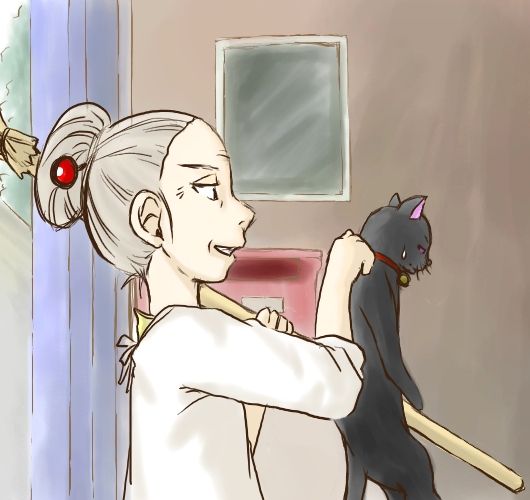 mao (darker than black), darker than black, tagme, 00s, black cat, cat