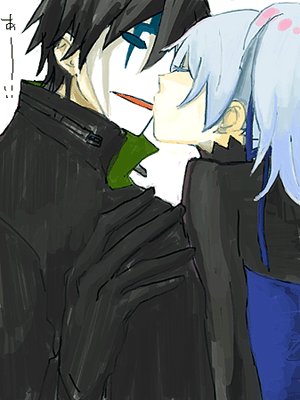 hei (darker than black), yin (darker than black), darker than black, lowres, tagme, 00s, kiss