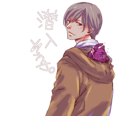 hei (darker than black), mao (darker than black), darker than black, lowres, tagme, 00s, black cat, cat