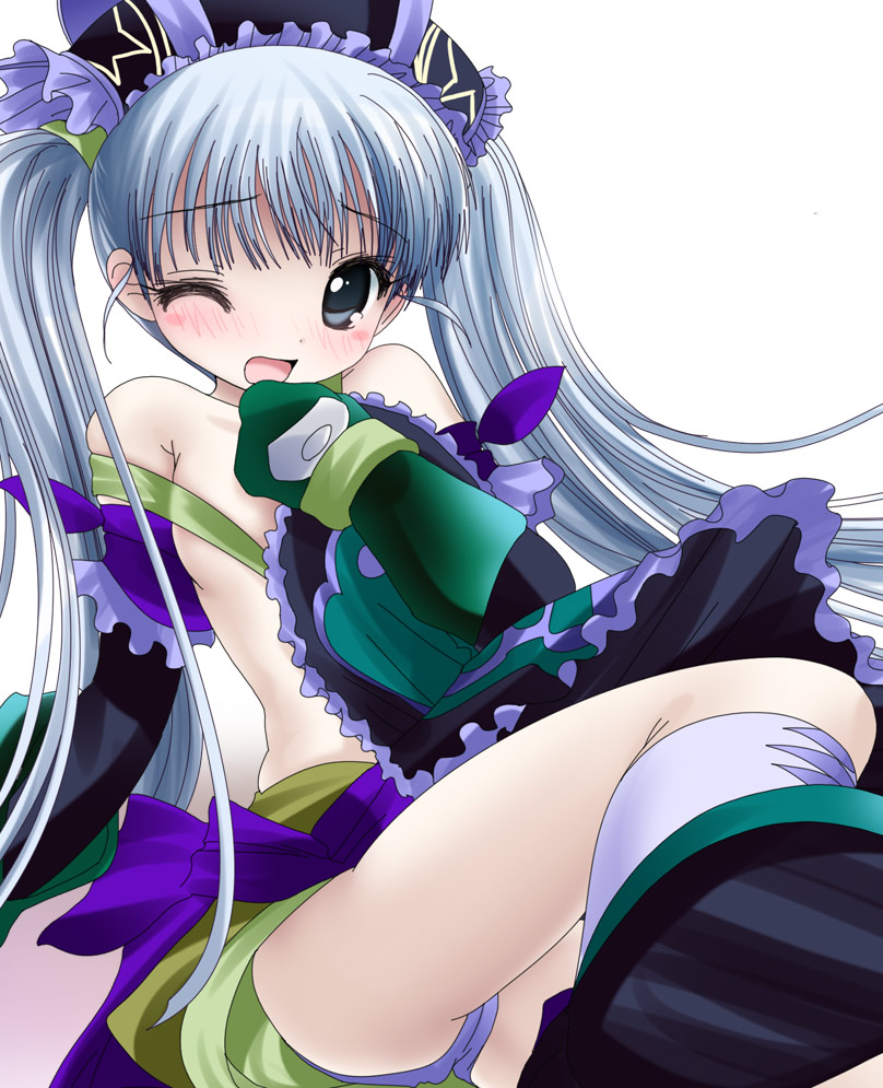 namamo nanase, gretel (otogi-jushi akazukin), otogi-juushi akazukin, gretel, 00s, 1girl, female focus, no bra, panties, solo, underwear