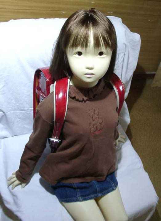 real life, japanese, photo (medium), tagme, backpack, bag, black eyes, black hair, doll, loli, randoseru