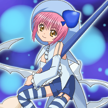awa, amulet spade, hinamori amu, shugo chara!, lowres, 1girl, female focus, jaggy lines, magical girl, oekaki, solo, spade (shape), thighhighs