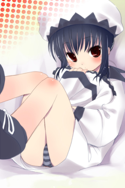tagme, 1girl, blush, female focus, hat, panties, solo, underwear