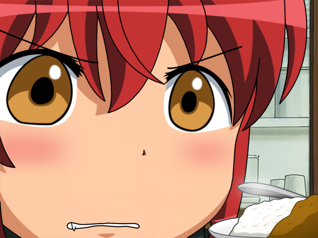 riza wildman, kaibutsu oujo, tagme, gununu (meme), meme, orange eyes, parody, red hair