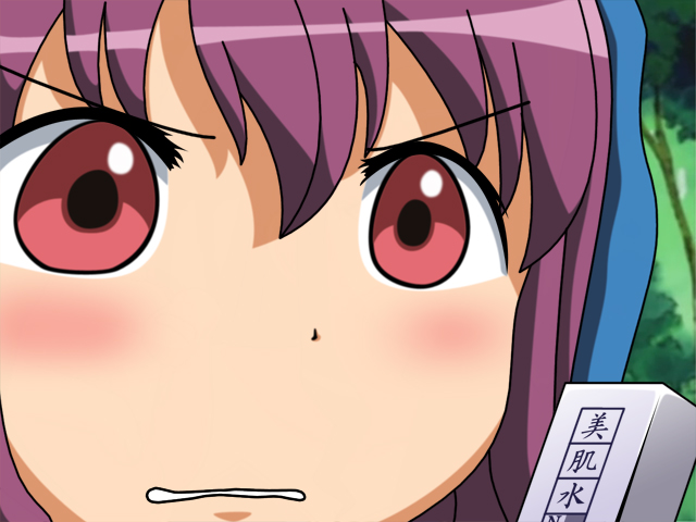 kaibutsu oujo, tagme, gununu (meme), meme, parody, purple hair, red eyes, witch