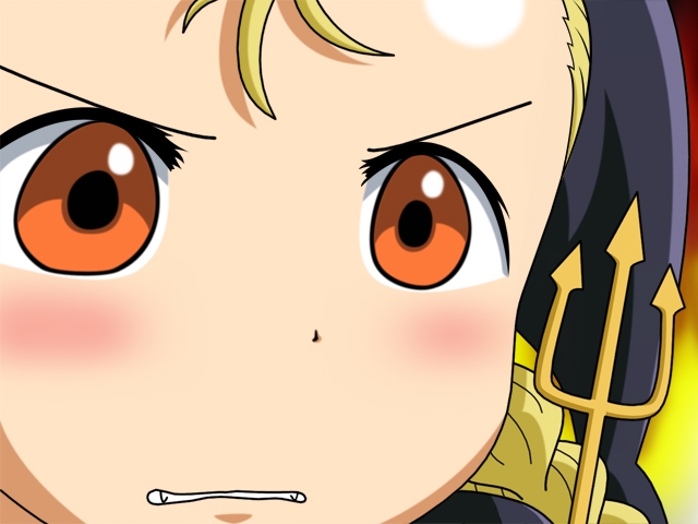 kereberotte, kaibutsu oujo, tagme, blonde hair, gununu (meme), meme, orange eyes, parody