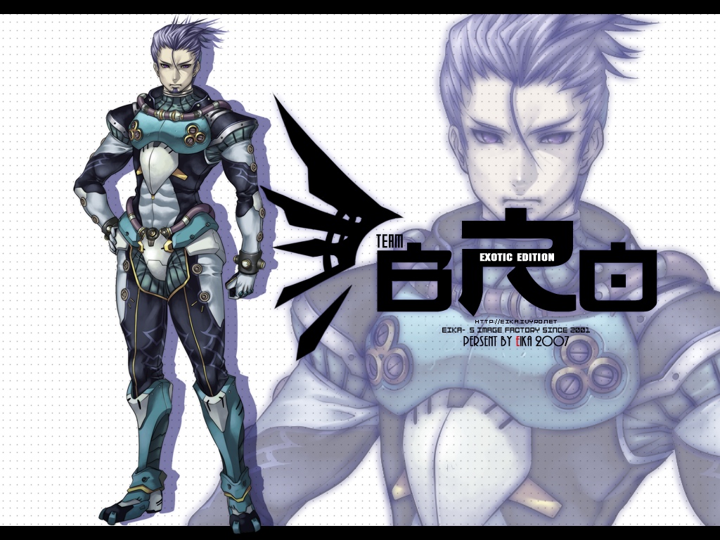 eika (artist), tagme, 1boy, male focus, purple hair, solo, zoom layer