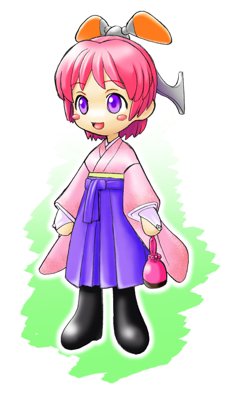 kouda tomohiro, doki doki locomotion, tagme, pink hair, purple eyes