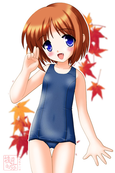 neopure, yamato suzuran, suigetsu, tagme, one-piece swimsuit, school swimsuit, solo, swimsuit