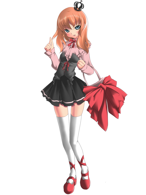 matsukura nemu, nana (732 kaiten), ushiromiya maria, umineko no naku koro ni, red footwear, 00s, 1girl, female focus, legs, skirt, socks, solo, thighhighs, white socks, zettai ryouiki