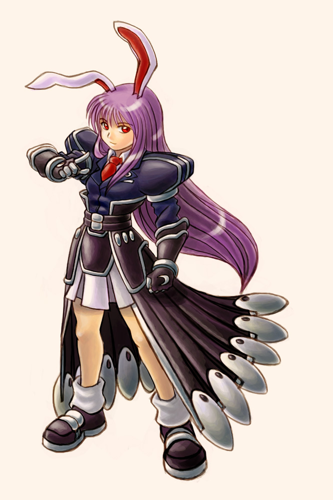 joseph paraiso, wolfhyde, reisen udongein inaba, touhou, md5 mismatch, resized, 1girl, alternate costume, animal ears, female focus, rabbit ears, solo
