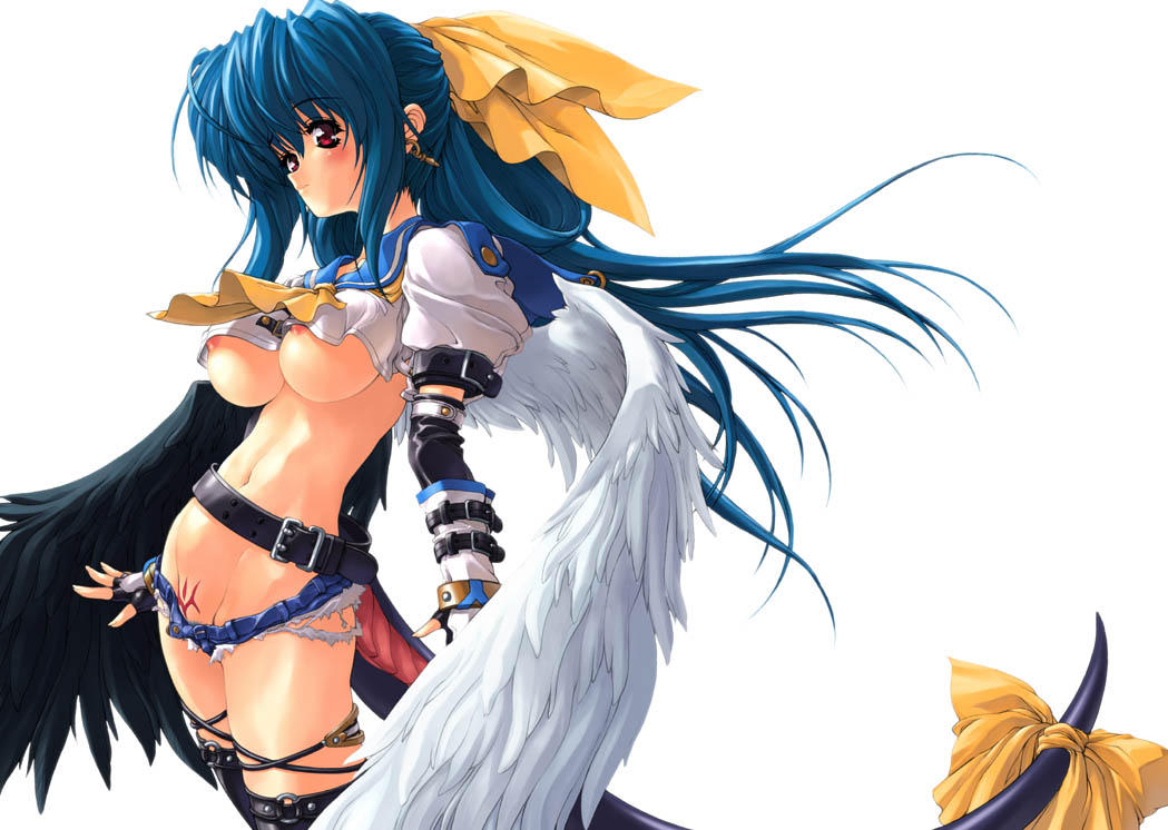 tagme, bmp, nipple slip, nipples, tail, torn clothes, wings