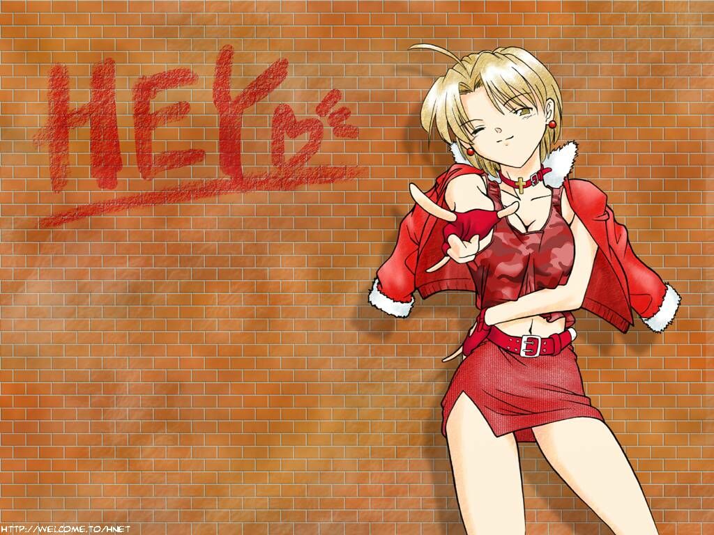 konno mitsune, love hina, 1girl, against wall, breasts, camouflage, cleavage, collar, cross, earrings, gloves, graffiti, jacket, jewelry, miniskirt, short hair, skirt