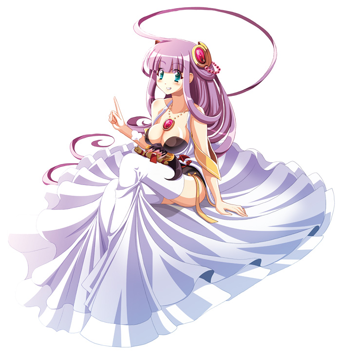 ress, tatsukawa nagi, 1girl, blue eyes, breasts, female focus, large breasts, long hair, purple hair, solo