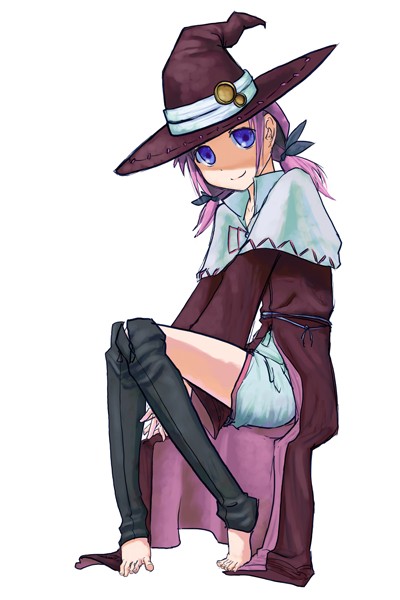 melody (rune factory), rune factory, tagme, blue eyes, hat, red hair, robe, witch hat