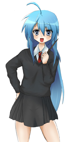 masayu, izumi konata, lucky star, tagme, 00s, school uniform, serafuku