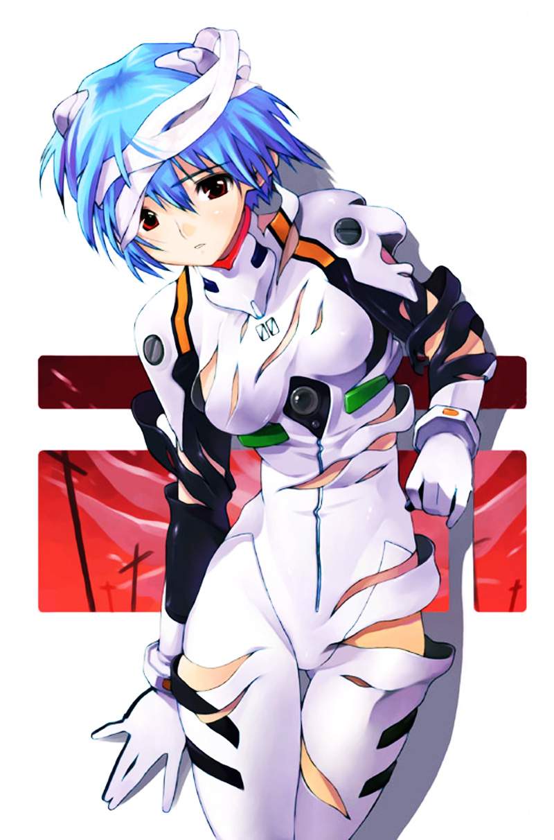 ayanami rei, gainax, neon genesis evangelion, artist request, highres, tagme, 1girl, female focus, mecha pilot suit, plugsuit (evangelion), solo