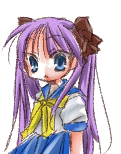 hiiragi kagami, lucky star, tagme, 00s, school uniform, serafuku
