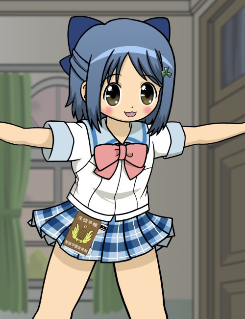 kaenbin, inamori mika, gakuen utopia manabi straight!, tagme, 00s, school uniform, serafuku
