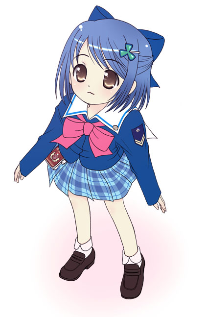 inamori mika, gakuen utopia manabi straight!, tagme, 00s, school uniform, serafuku