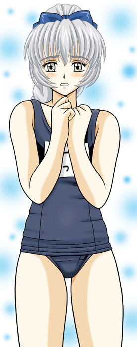 taishita, teletha testarossa, full metal panic!, tagme, 00s, 1girl, female focus, one-piece swimsuit, solo, swimsuit
