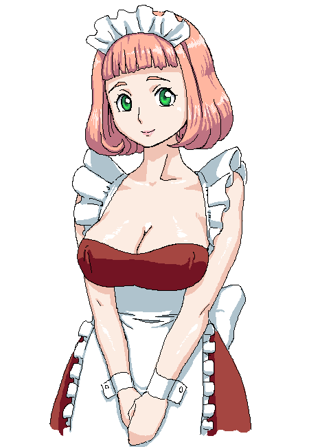hac9, himeno fumi, my-hime, tagme, 00s, breasts, maid, oekaki, pink hair