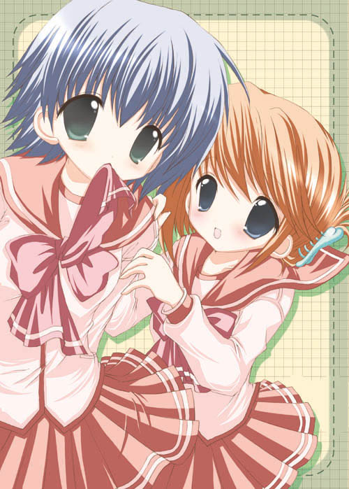 komaki manaka, tonami yuma, to heart (series), to heart 2, tagme, 00s, 2girls, multiple girls, school uniform, serafuku
