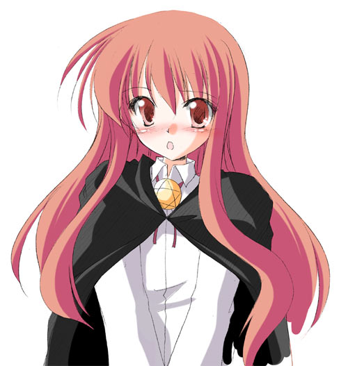 louise francoise le blanc de la valliere, zero no tsukaima, artist request, 00s, cape, long hair, pink eyes, pink hair