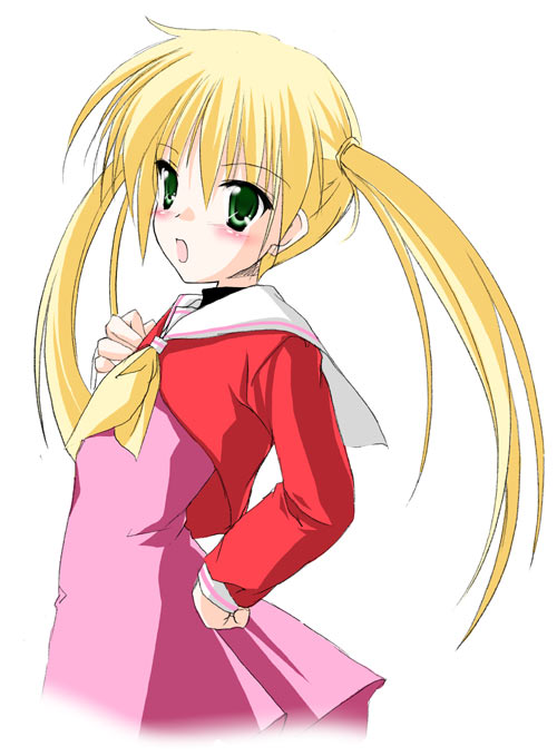 kamiya tomoe, sanzen'in nagi, hayate no gotoku!, 00s, blush, school uniform, serafuku, solo