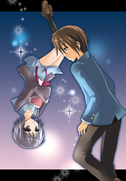 nagato yuki, suzumiya haruhi no yuuutsu, tagme, 00s, school uniform, serafuku