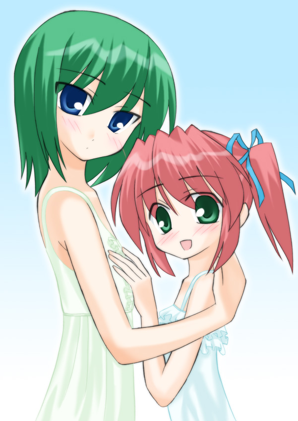 wkenta, iwasaki minami, kobayakawa yutaka, lucky star, tagme, 00s, 2girls, multiple girls
