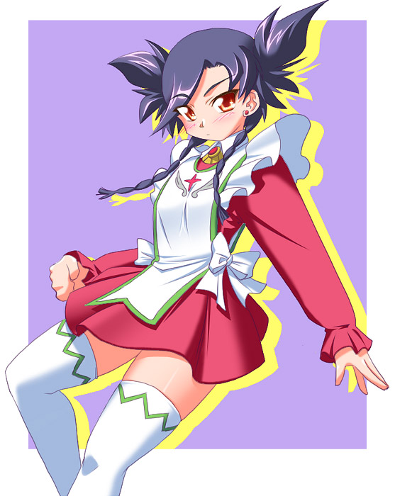 hirorin, nina wang, my-otome, 00s, school uniform, serafuku, thighhighs
