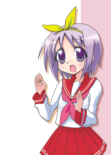 hiiragi tsukasa, lucky star, tagme, 00s, school uniform, serafuku
